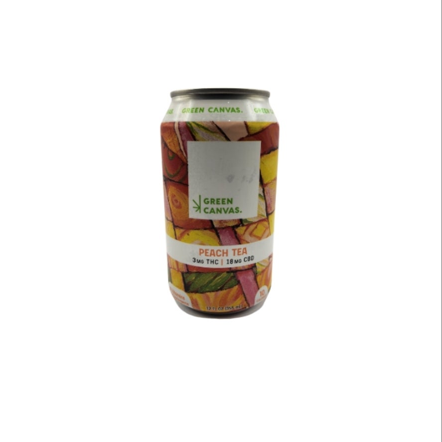 Green Canvas Peach Tea (THC) (12oz) Crafted 1979 Online